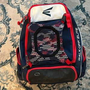 Easton walk off elite baseball bag. Red white and blue.